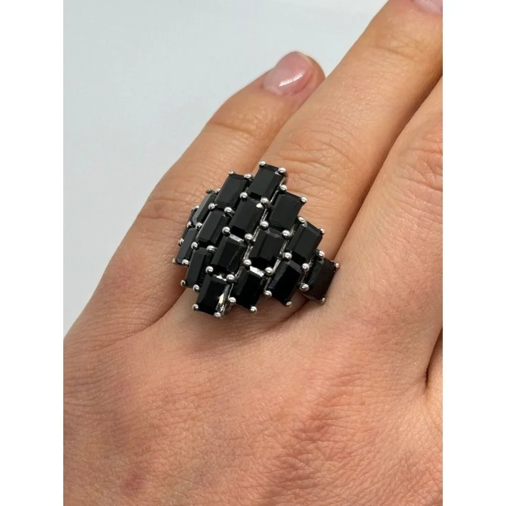 925 STERLING SILVER TOURMALINE RING SIZE 5.5